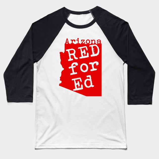 Red for Ed shirt Baseball T-Shirt by diardo